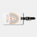 Search for boho luggage tags Rainbow