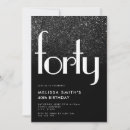 Search for stylish 40th birthday invitations Forty