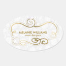 Recherche de cadre ovale autocollants Blanc