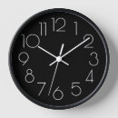 Search for minimalist black and white clocks Modern