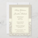 Search for ivory damask invitations Elegant