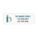 Search for b monogram return address labels Initial
