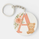 Search for alphabet a keychains Floral