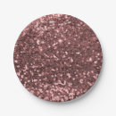 Search for rose gold paper plates Glitter
