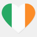 Search for irish heart stickers World flags