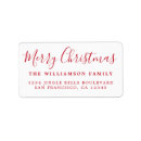 Search for red and white return address labels Simple