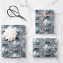 Search for blue and silver wrapping paper Chic