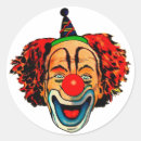 Search for vintage clown stickers Illustration