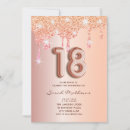 Search for rose gold 18th birthday invitations Girl