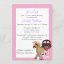 Recherche de afro baby shower invitations Girly