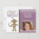 Recherche de monkey le invitations À la fête d'anniversaire