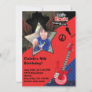 Search for rockstar party invitations Rocker