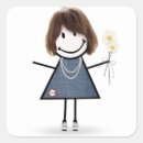 Search for girl in jeans stickers Hair