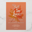 Recherche de fall mariage invitations Orange brulé