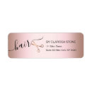 Search for hair return address labels Professional