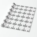 Search for wedding anniversary wrapping paper Black and white