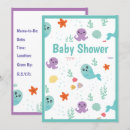 Search for whale baby shower invitations Octopus