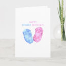 Search for twin boy girl birthday cards Blue