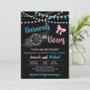 Search for burnouts or bows gender reveal invitations He or she