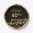 Recherche de notes musique assiettes Fête d'anniversaire