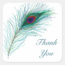 Search for peacock thank you stickers Blue