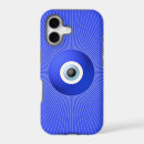 Search for evil eye amulet iphone cases Blue