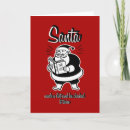 Search for naughty santa christmas cards Santa's list