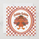 Search for cartoon turkey invitations Gobble gobble