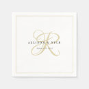 Search for gold and white wedding napkins Chic