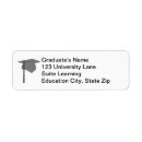 Search for black and silver return address labels Graduation