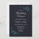 Search for turquoise 60th birthday invitations Blue