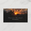 Search for sunset business cards Photographer