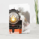 Search for railroad christmas cards Steam engine