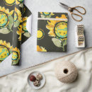 Search for sunflower birthday wrapping paper Watercolor