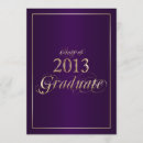 Search for purple and gold graduation invitations Senior