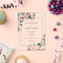 Search for silver floral border invitations Botanical