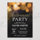 Search for black and gold retirement invitations Women