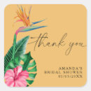 Search for floral thank you stickers Tropical
