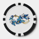 Recherche de symbole jetons poker Bleu