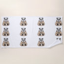 Search for panda beach towels Kawaii