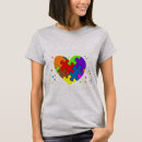 Search for autism womens tshirts Heart