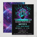 Search for kids glow party invitations Bowling