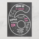 Search for chalkboard birthday invitations Pink