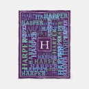 Search for violet fleece blankets Unique