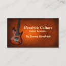 Search for guitar lessons business cards Electric