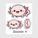 Search for cartoon axolotl stickers Adorable