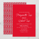 Search for red heart wedding invitations Red and black