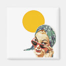 Search for lady in red magnets Retro