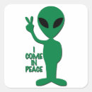 Search for come in peace stickers Alien