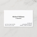 Search for simple plain white business cards Attorney